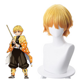 Zenitsu Outfit Cosplay Yellow Wig Halloween Props